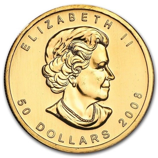 Kanadyjski Liść Klonowy 1 uncja Złota 2008