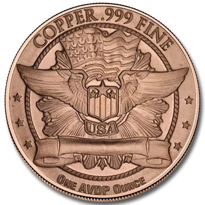 St. Gaudens (Front Walking Liberty) 1 uncja Miedzi