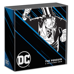 Niue: DC Villains - The Penguin kolorowany 3 uncje Srebra 2023 Proof