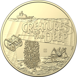 Zestaw 4 monet: Creatures of the Deep Brąz Aluminiowy 2023 Mintmark & Privy Mark