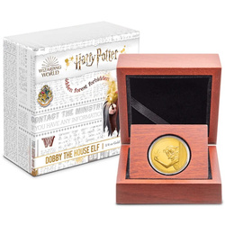 Niue: Harry Potter Classic - Dobby the House Elf 1/4 uncji Złota 2021 Proof
