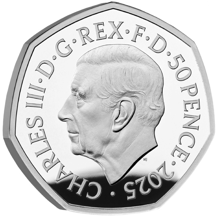 Mary Poppins kolorowana 50p Srebro 2025 Proof