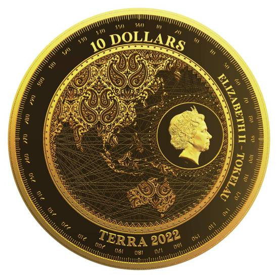 Tokelau: Terra 1/10 uncji Złota 2022 Prooflike