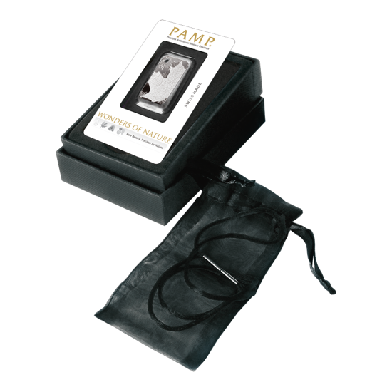 10 gramów Sztabka Srebra Pamp Maple Leafs