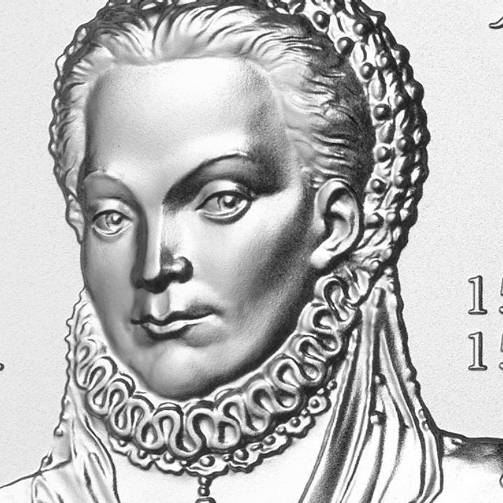 500. rocznica urodzin Anny Jagiellonki 50 zł Srebro 2023 High Relief