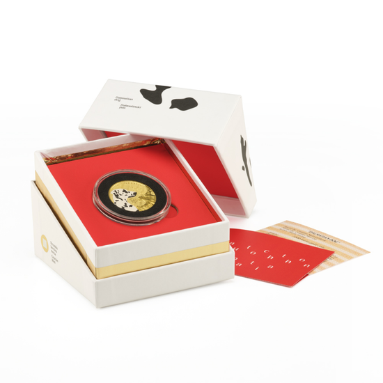 Croatia: Dalmatian Dog kolorowany 1 uncja Złota 2021