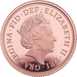 Wielka Brytania: Złoty Suweren Elżbieta II 2019 Proof Piedfort