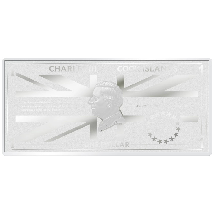 Cook Islands: Iron Maiden - The Book of Souls kolorowany 5 gramów Srebra 2024 Prooflike