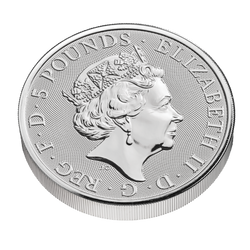 Bestie Królowej: Biały Chart z Richmond 2 uncje Srebra 2021