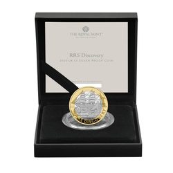 RRS Discovery £2 pozłacany Srebro 2025 Proof