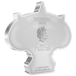 Niue: Star Wars - Padmé Amidala Chibi Coin kolorowany 1 uncja Srebra 2022 Proof