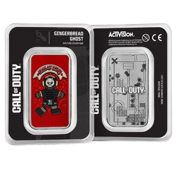 Sztabka Pamp: Call of Duty - Gingerbread Ghost 1 kolorowana uncja Srebra 2025 Prooflike