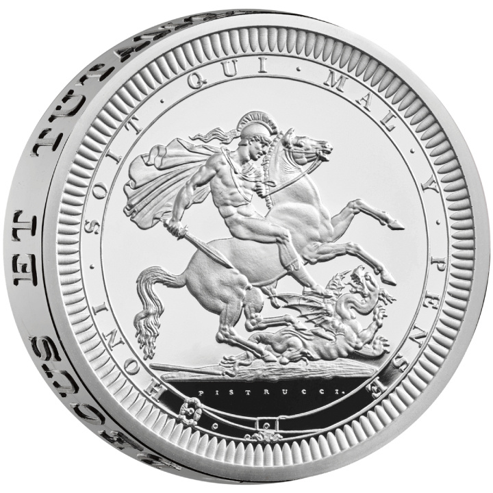 Great Engravers - Benedetto Pistrucci St George and the Dragon 2 uncje Srebra 2024 Proof