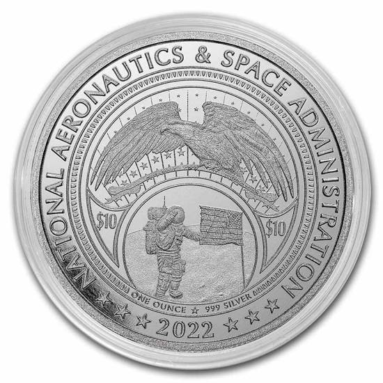 NASA Mesa Grande - Retro Worm Logo 1 uncja Srebra 2022