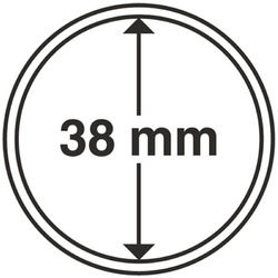 Leuchtturm - Plastikowy kapsel na monetę 38 mm 100 sztuk