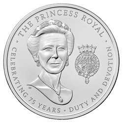 The 75th Birthday of HRH The Princess Royal £5 Miedzionikiel 2025
