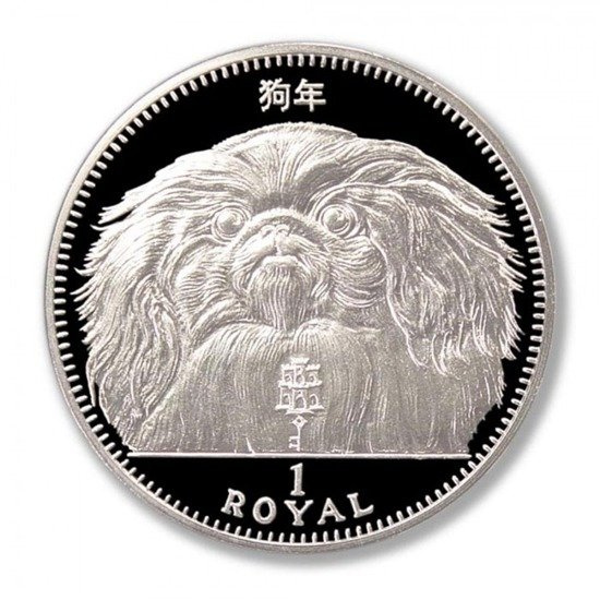 Gibraltar Royal: Pekińczyk 1 Uncja Srebra 1994 rok Proof