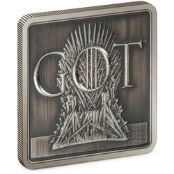 Game of Thrones - Iron Throne 1 uncja Srebra 2022 Antiqued Finish