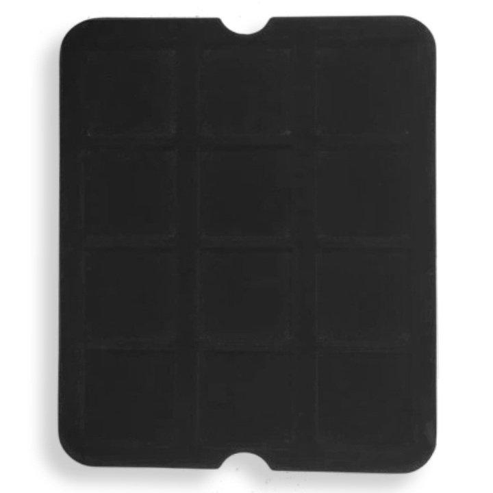 Leuchtturm - Paleta Mazzola na monety Quadrum 12 przedziałów (czarna)