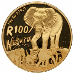 Natura: Elephant 1 uncja Złota 2008 Proof