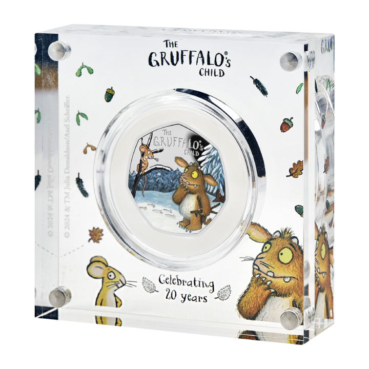 The Gruffalo's Child 2024 kolorowany 50p Srebro 2024 Proof