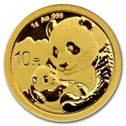 Chińska Panda 1 gram Złota 2019