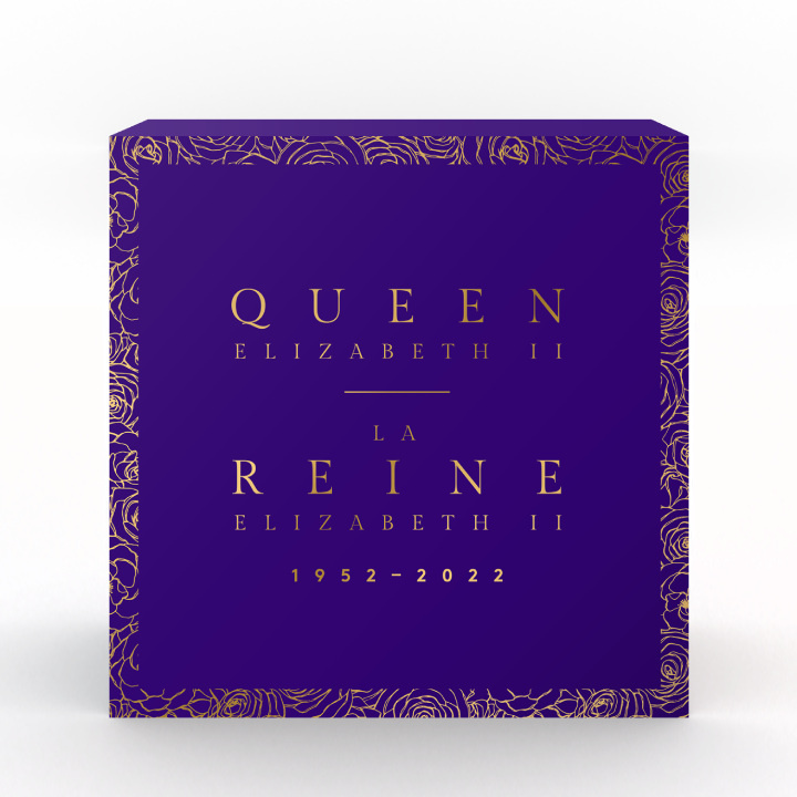 Canada: Queen Elizabeth II's Royal Cypher $20 Srebro 2022 Black Rhodium Matte Proof