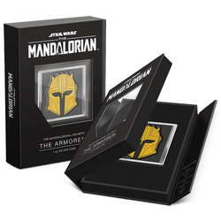Niue: Star Wars The Mandalorian Helmet - The Armorer kolorowany 1 uncja Srebra 2023 Proof