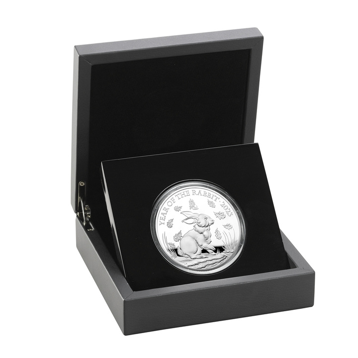 Royal Mint Lunar: Rok Królika 5 uncji Srebra 2023 Proof