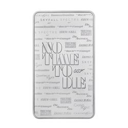 10 uncji Sztabka Srebra 007 James Bond