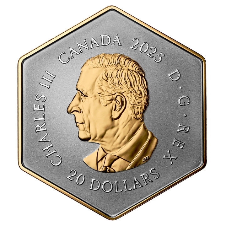 Canada: Nature's Delight, The Honey Bee pozłacany $20 Srebro 2025 Reverse Proof 