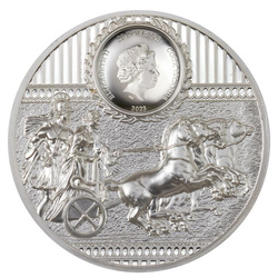 Cook Islands: Sparta pozłacany 3 uncje Srebra 2023 Proof Ultra High Relief