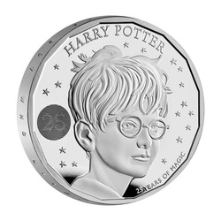 Harry Potter 25. rocznica 1 uncja Srebra 2022 Proof