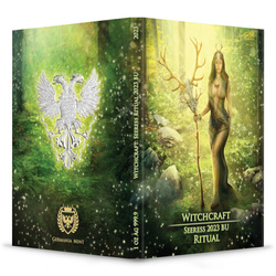 Witchcraft - Seeress Ritual pozłacana 1 uncja Srebra 2023 Antiqued Coin