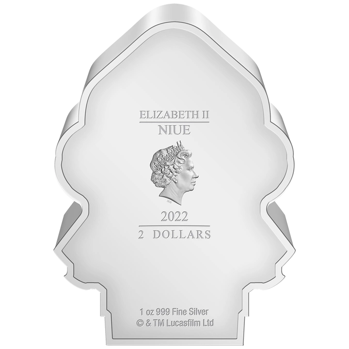 Niue: Star Wars - Admiral Ackbar Chibi Coin kolorowany 1 uncja Srebra 2022 Proof
