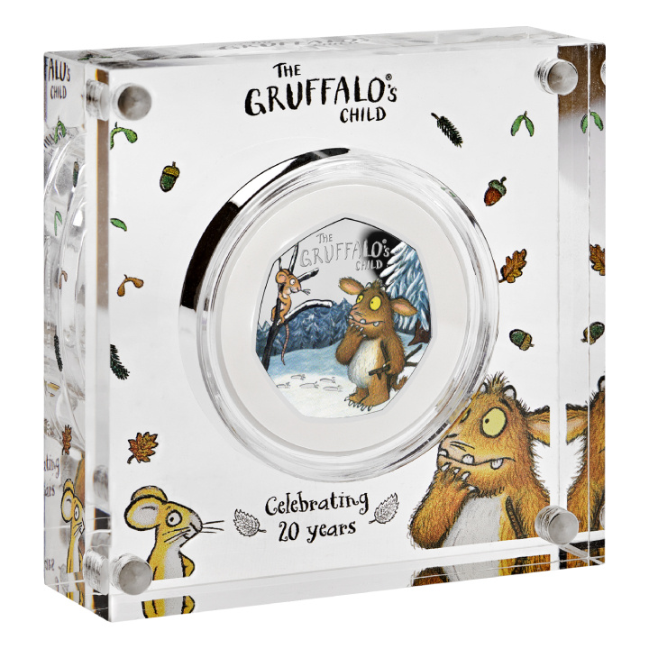 The Gruffalo's Child 2024 kolorowany 50p Srebro 2024 Proof