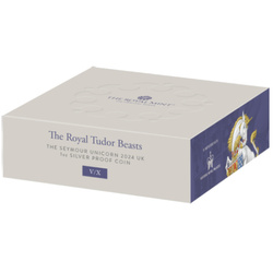 The Royal Tudor Beasts: The Seymour Unicorn 1 uncja Srebra 2024 Proof