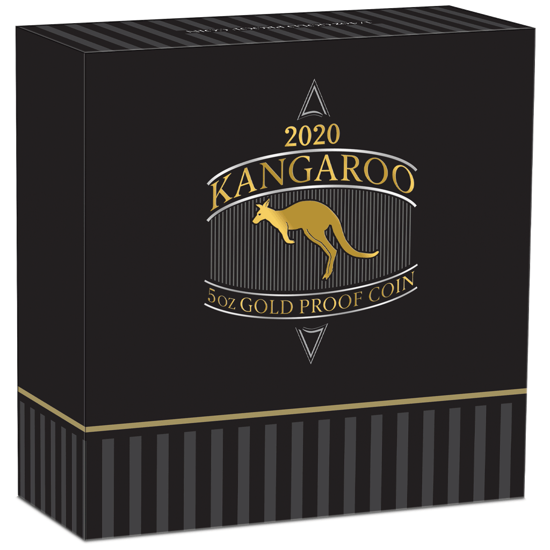 Australijski Kangur 5 uncji Złota 2020 Proof