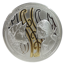 Maui i Pierwszy Pies: Zestaw 2 monet 2 x 1 uncja Srebra 2020 Proof