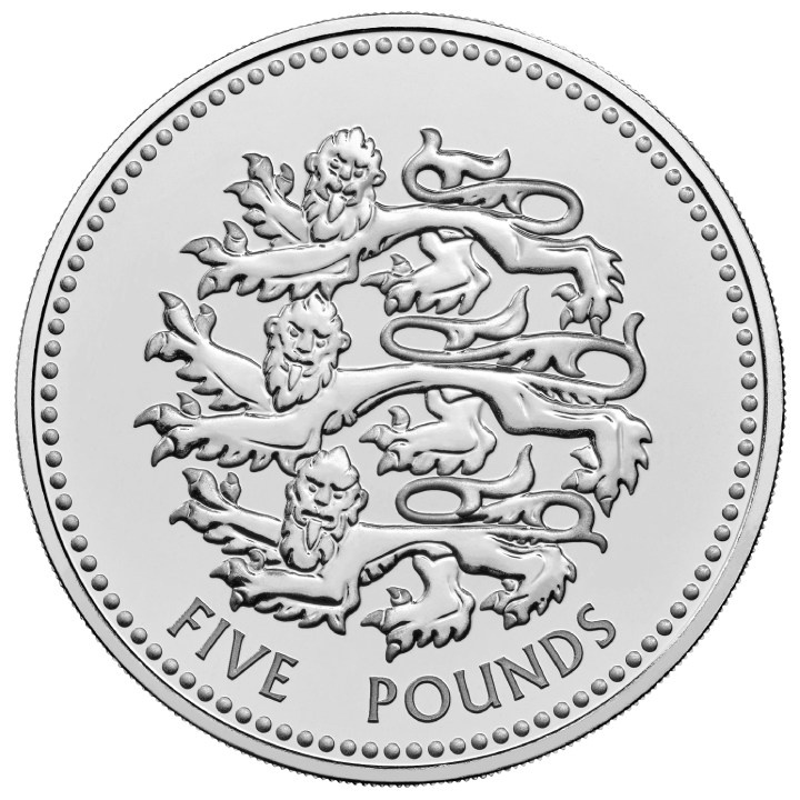 Pride of England £5 Miedzionikiel 2023