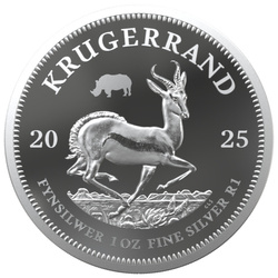 Zestaw Rhino/Krugerrand Rhino Privy Mark 2 uncje Srebra 2025 Proof