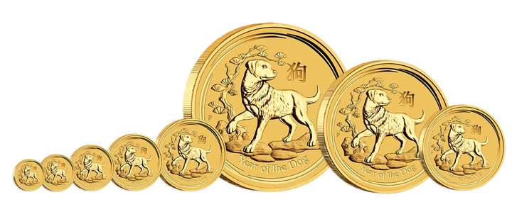 Lunar II: Rok Psa 1/2 uncji Złota 2018
