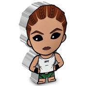 Niue: UFC - Chibi 'Alexa Grasso' kolorowana 1 uncja Srebra 2023 Proof