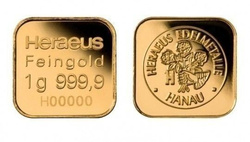 5 x 1 gram Sztabka Złota MultiCard Argor - Heraeus