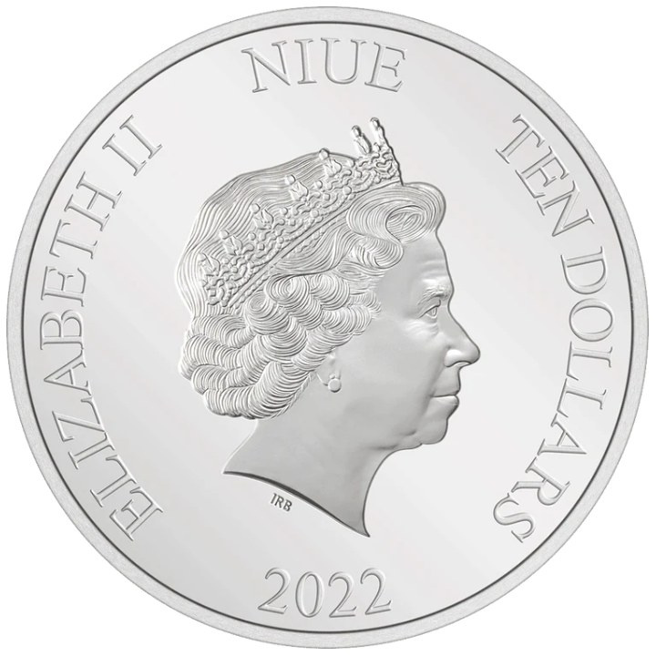 Niue: Harry Potter - Hogwarts The Great Hall 3 uncje Srebra 2022 Antique Finish