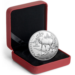 Nature's Impressions: Woodland Caribou 1 uncja Srebra 2017 Proof