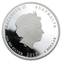 Lunar II: Rok Węża 1 uncja Srebra Proof 2013