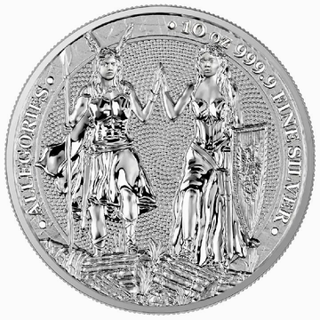 Allegories: Galia & Germania 10 uncji Srebra 2023