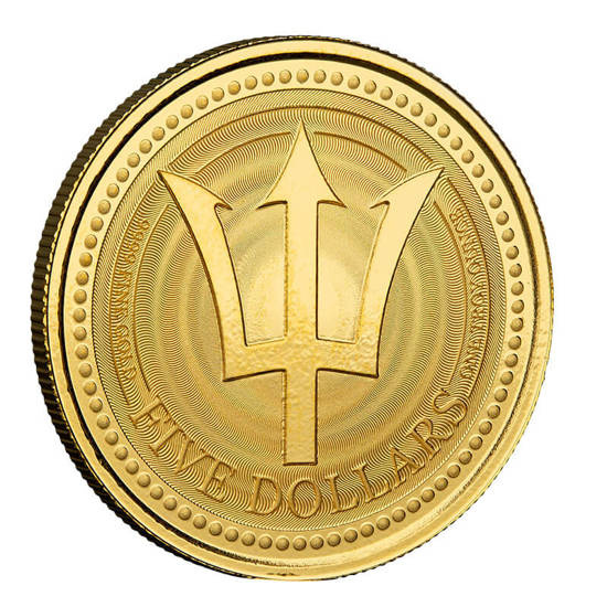 Barbados: Trident 1 uncja Złota 2021