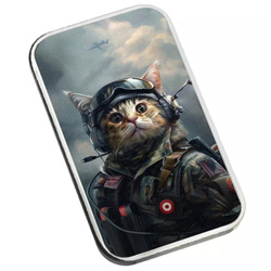 Sztabka The Holy Land Mint - Human Cats - Sarge kolorowana 1 uncja Srebra 2025 